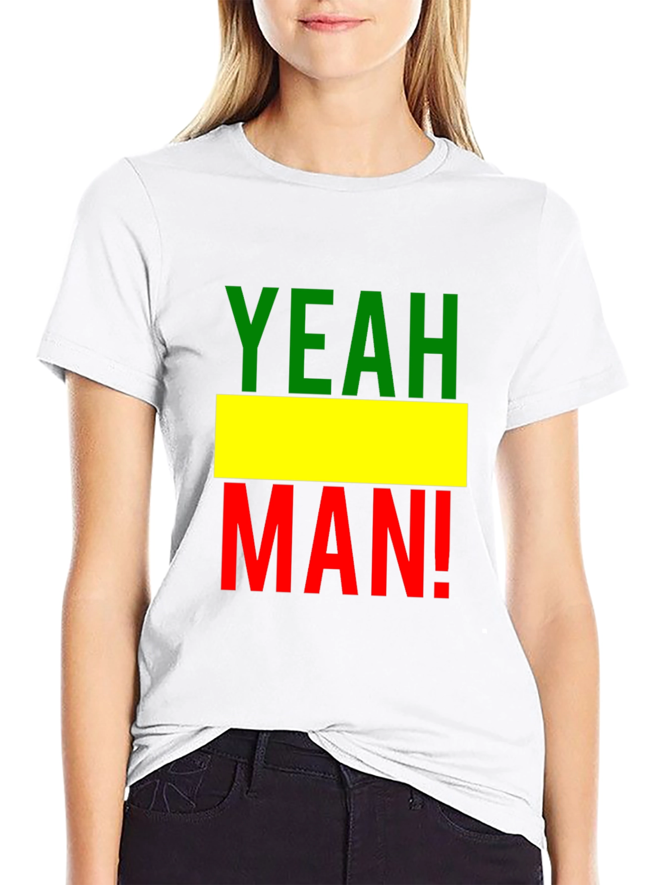 Yeah Man! Rastafarian T-Shirt - Black