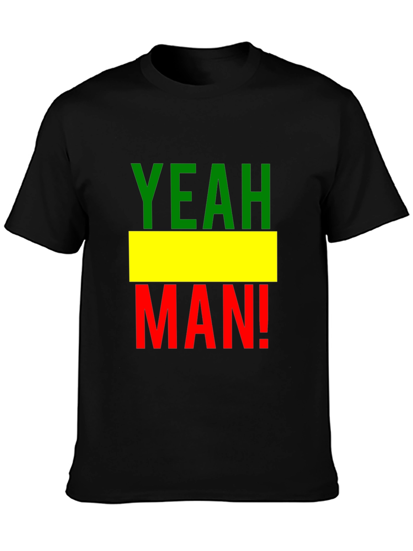 Yeah Man! Rastafarian T-Shirt - Black