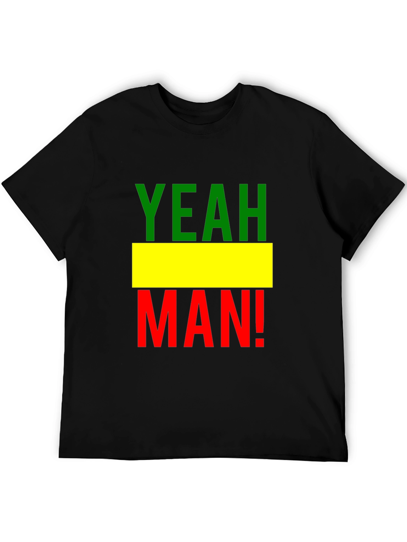 Yeah Man! Rastafarian T-Shirt - Black
