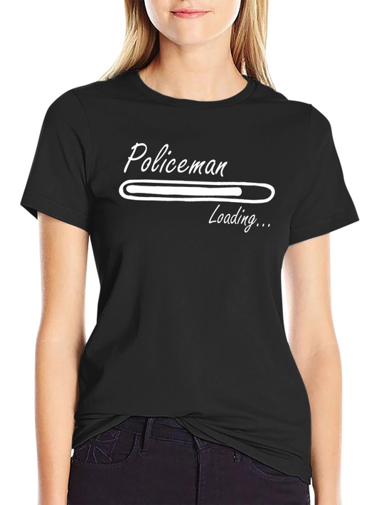 Policeman Loading T-Shirt - Funny Graphic Tee