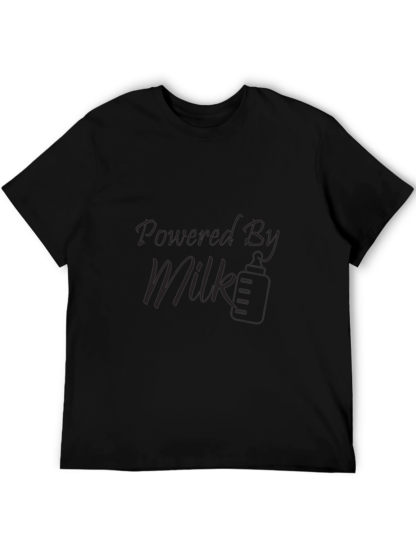 Powered By Milk T-Shirt - Black