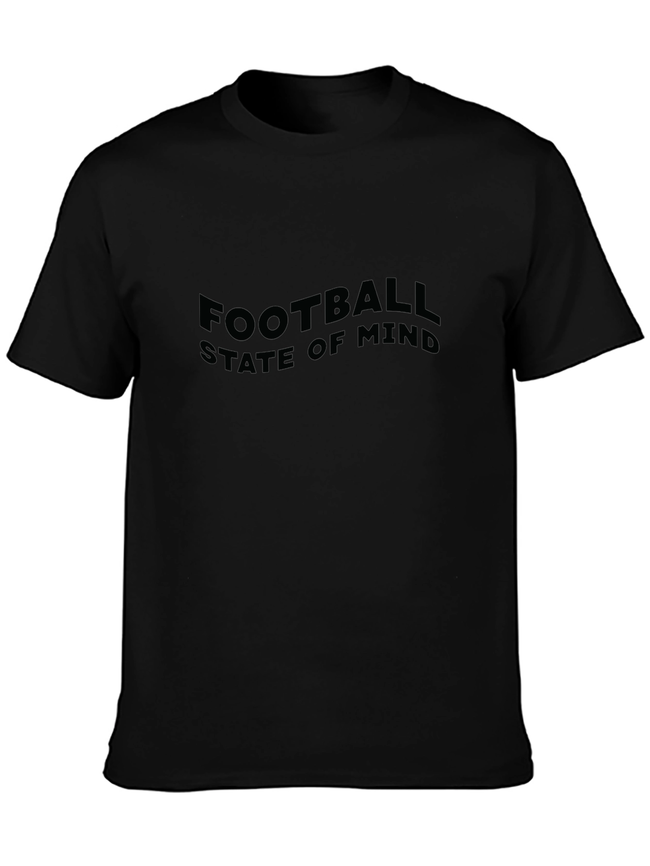 Football State of Mind Black T-Shirt