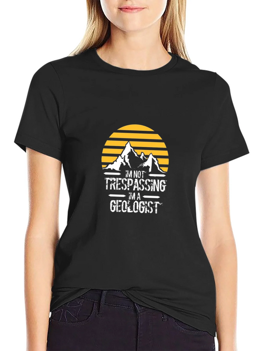 Geologist Graphic T-Shirt - Black Crew Neck