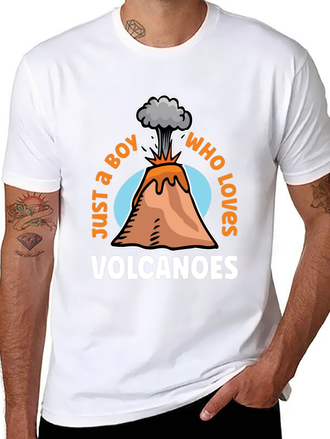 Boy Who Loves Volcanoes Graphic Tee