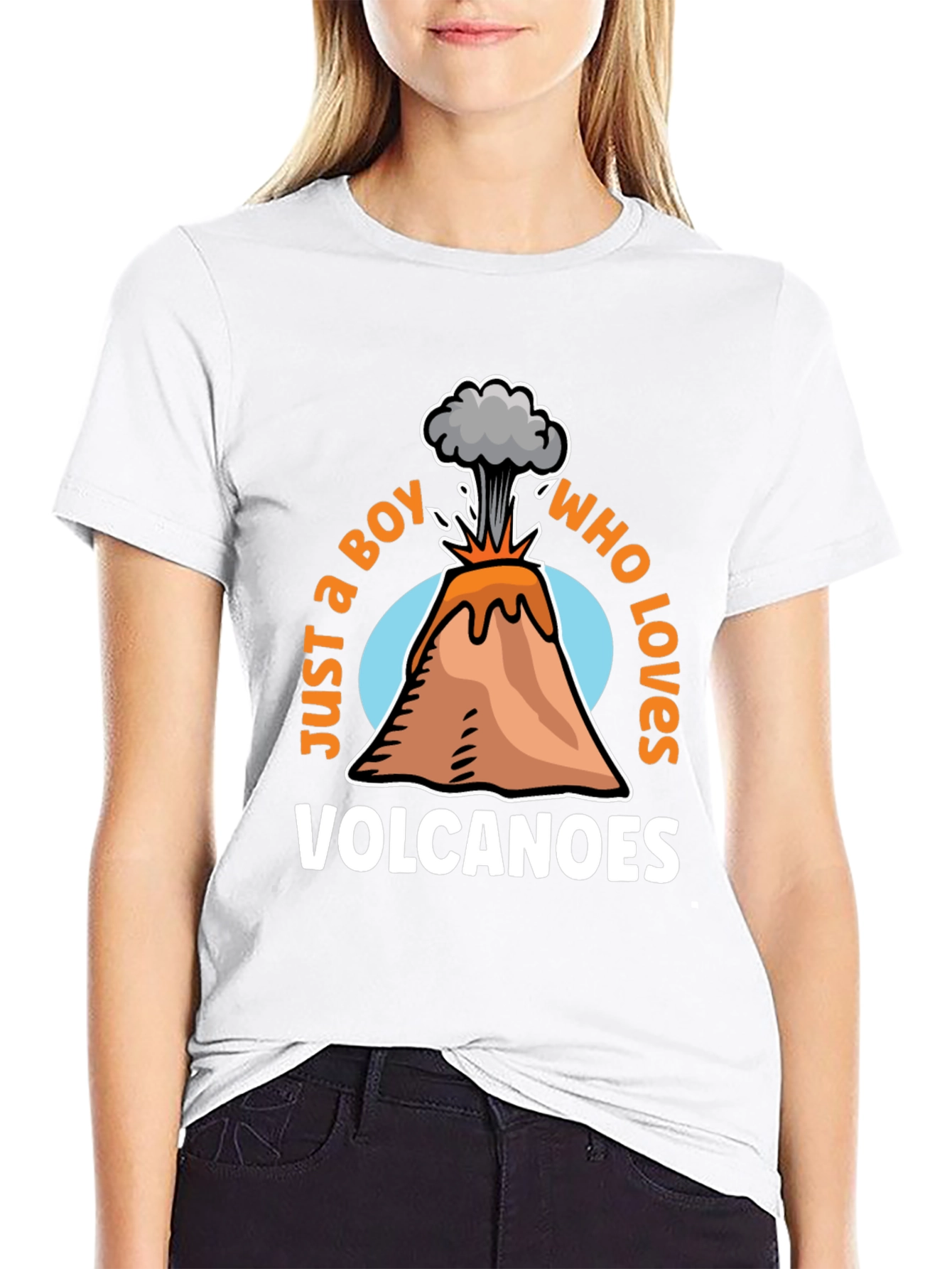 Boy Who Loves Volcanoes Graphic Tee