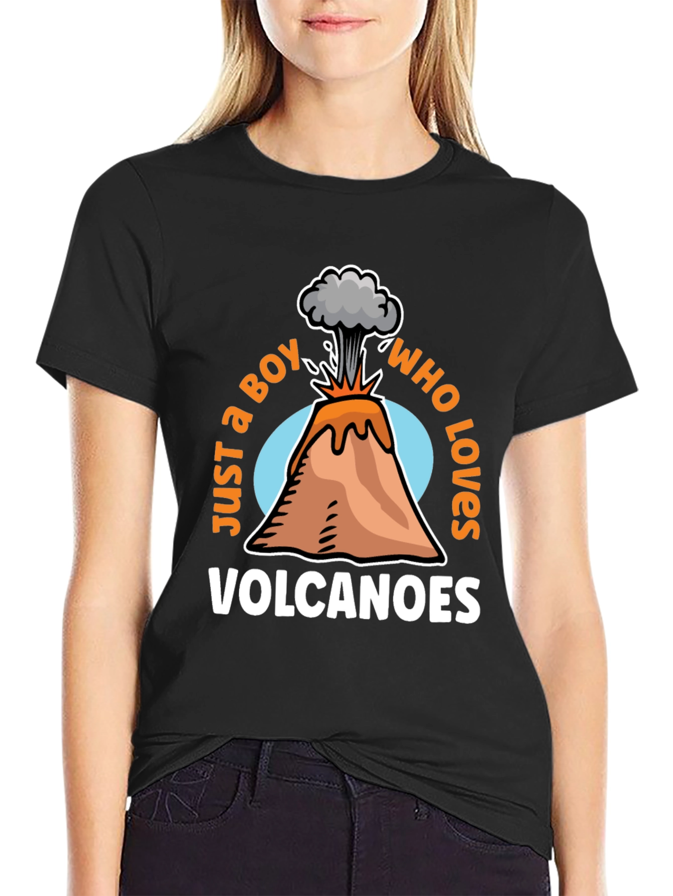 Boy Who Loves Volcanoes Graphic Tee