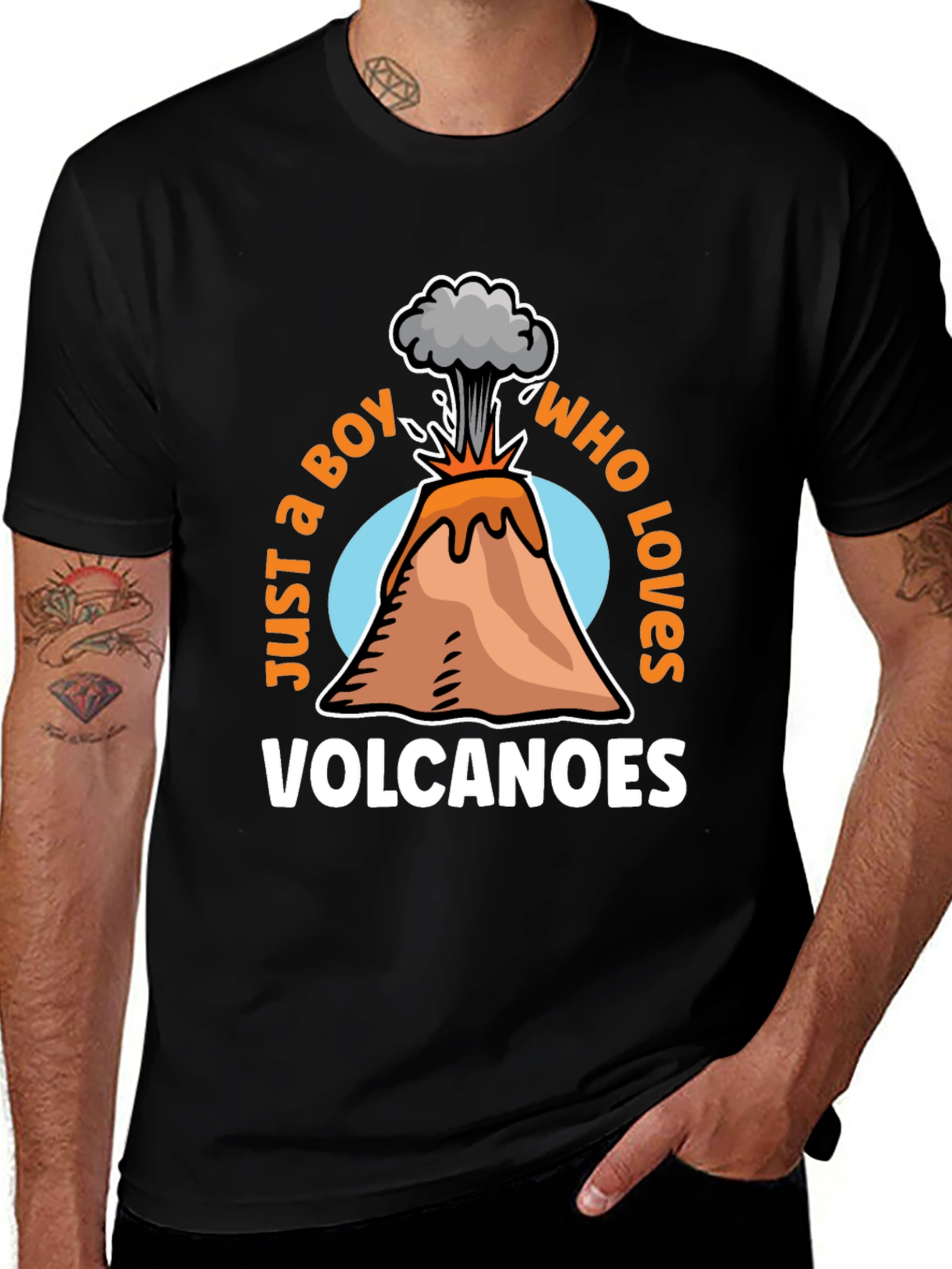 Boy Who Loves Volcanoes Graphic Tee