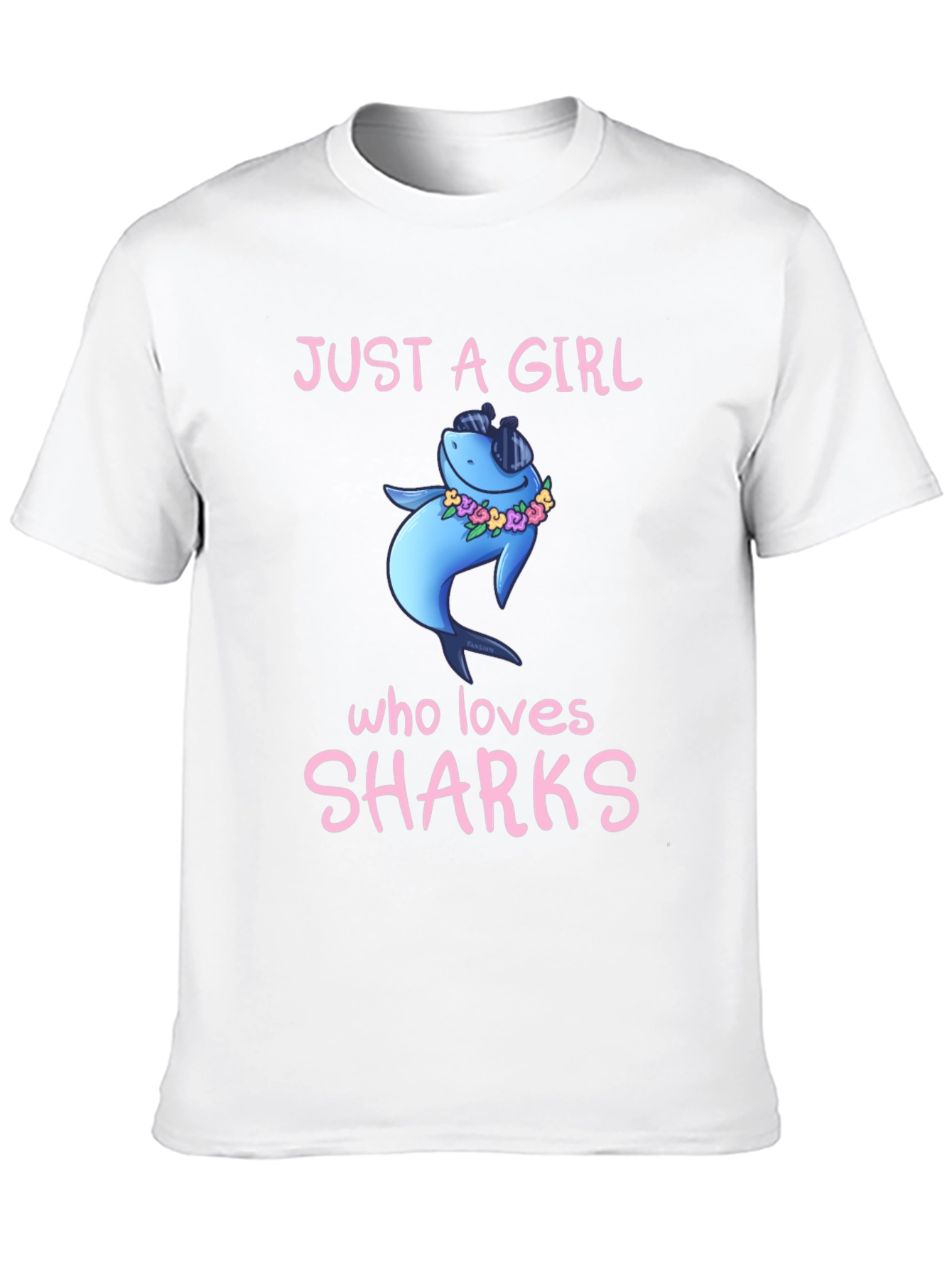 Just A Girl Who Loves Sharks T-Shirt