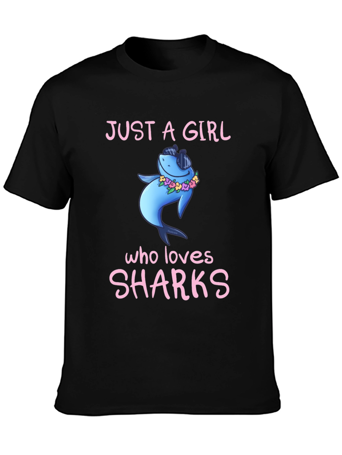 Just A Girl Who Loves Sharks T-Shirt