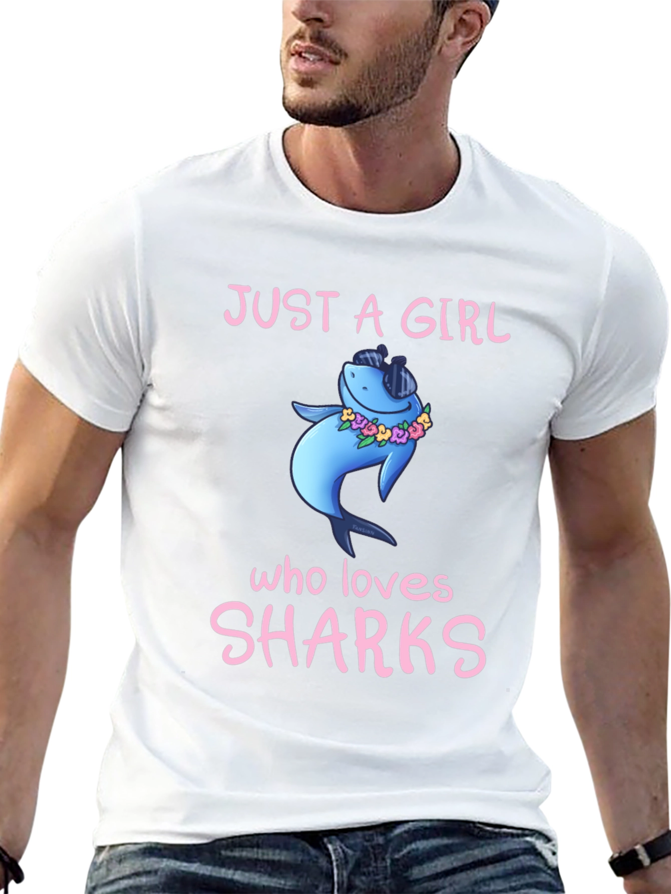 Just A Girl Who Loves Sharks T-Shirt