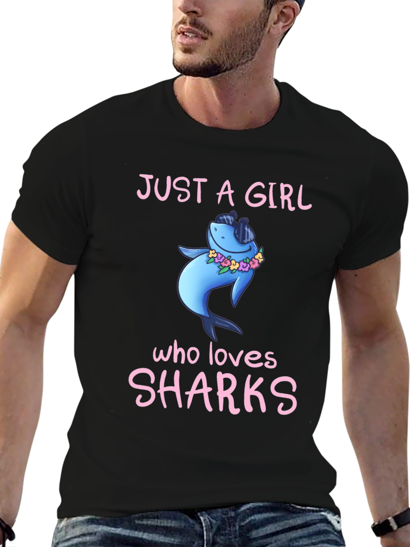 Just A Girl Who Loves Sharks T-Shirt