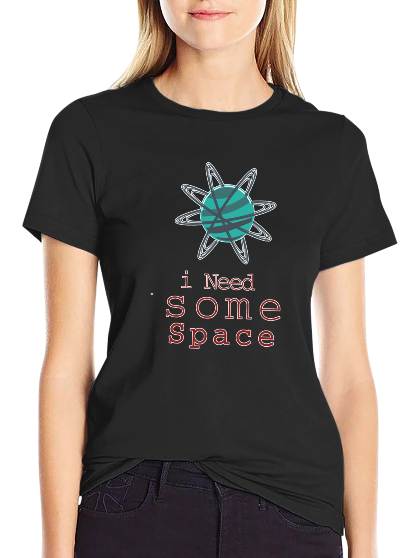 I Need Some Space Black Graphic Tee