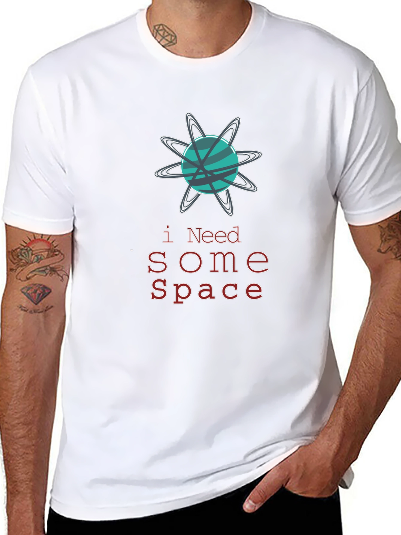 I Need Some Space Black Graphic Tee