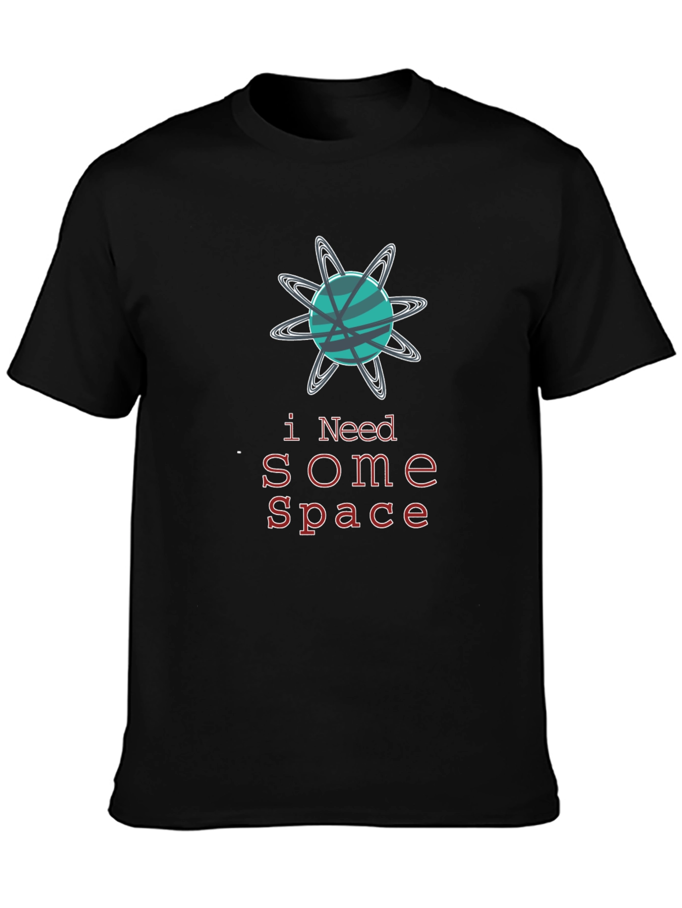 I Need Some Space Black Graphic Tee