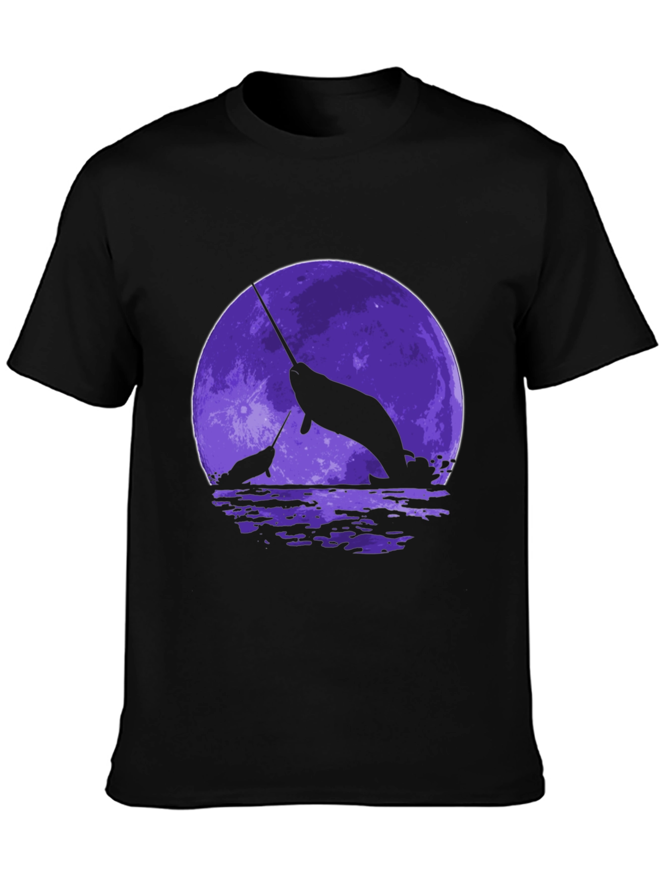 Narwhal Moon Graphic T-Shirt
