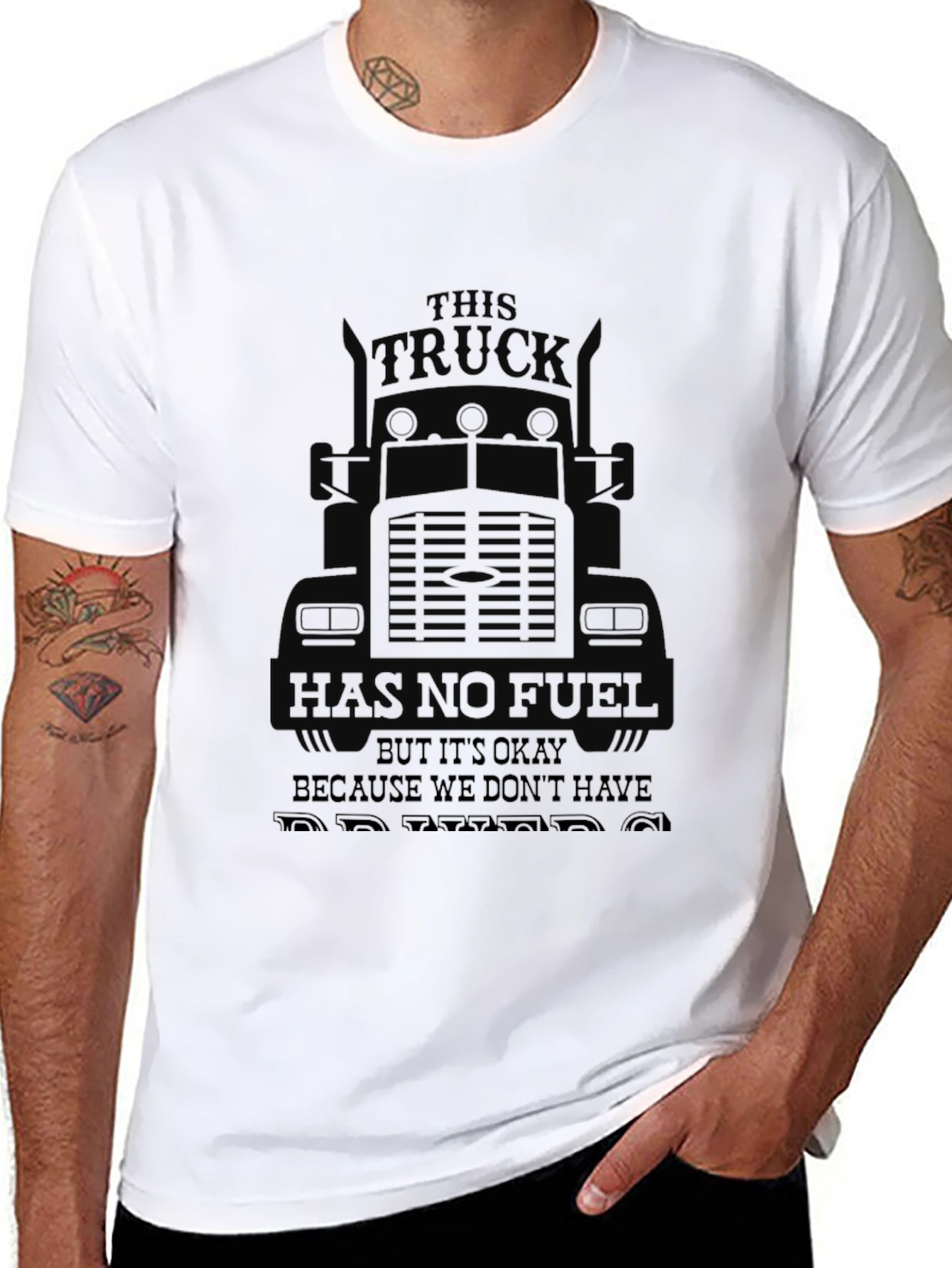 Funny Trucker Shirt - No Fuel No Problems