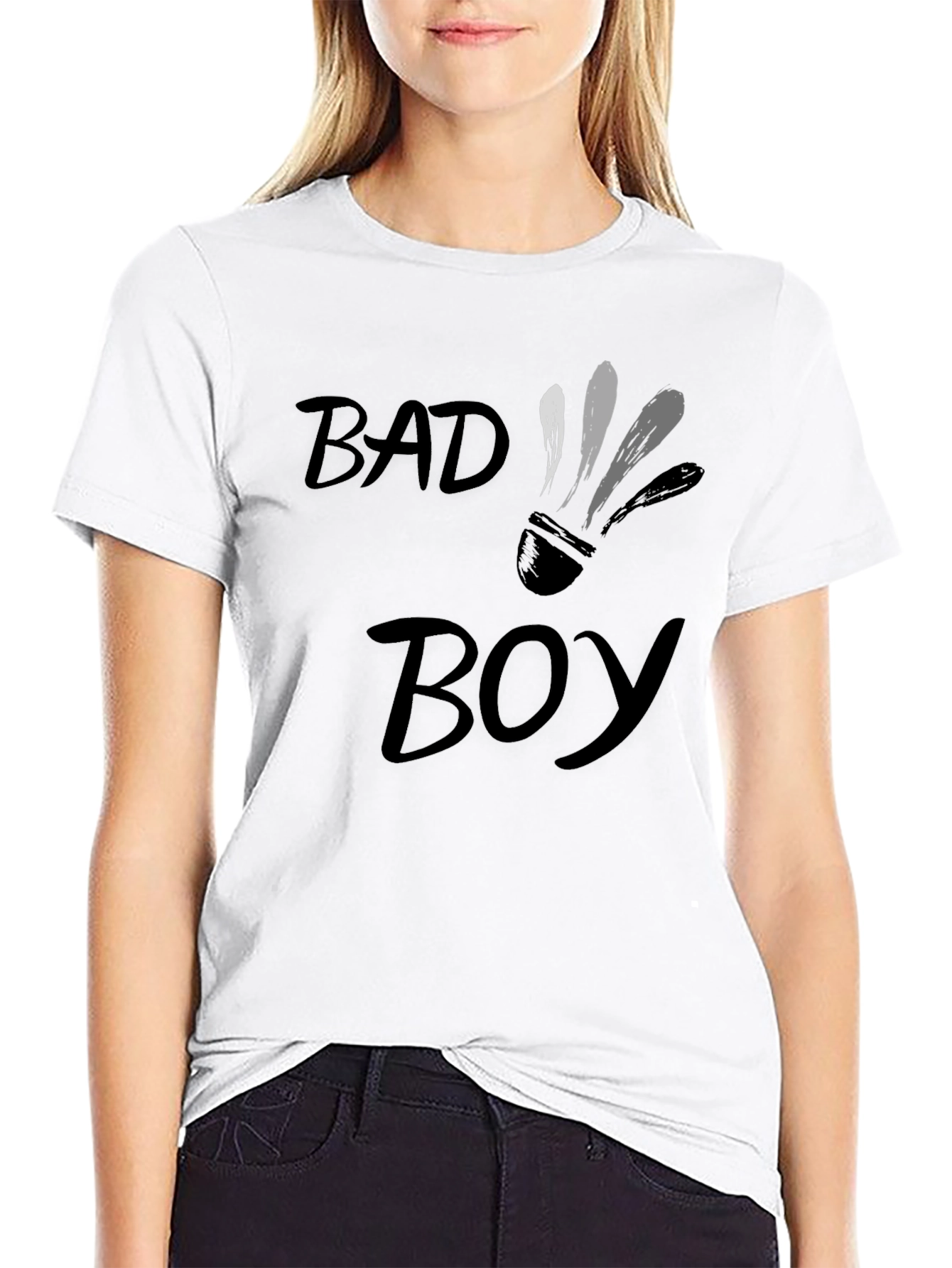 Bad Boy Shuttlecock Graphic T-Shirt - Casual Tee