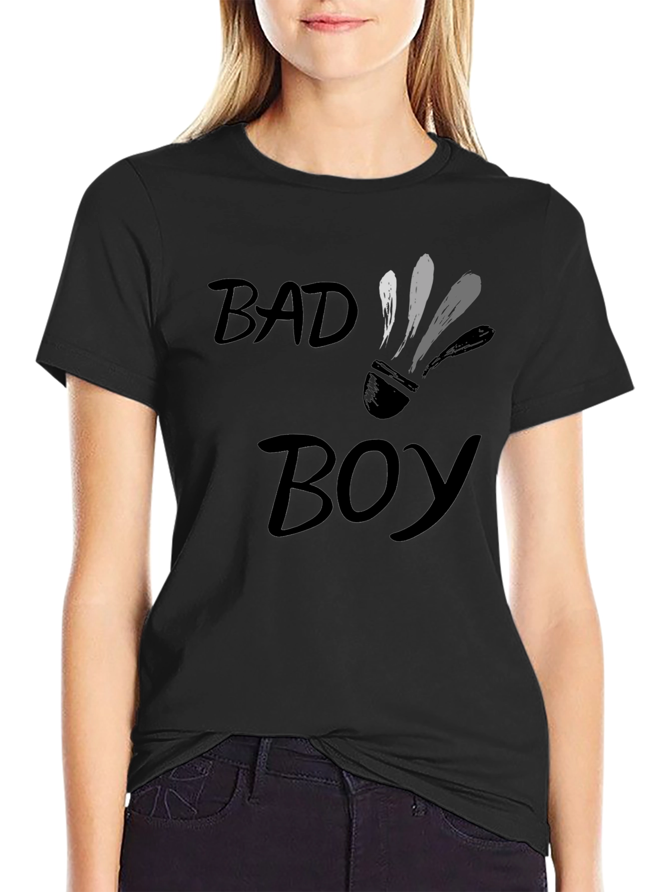 Bad Boy Shuttlecock Graphic T-Shirt - Casual Tee