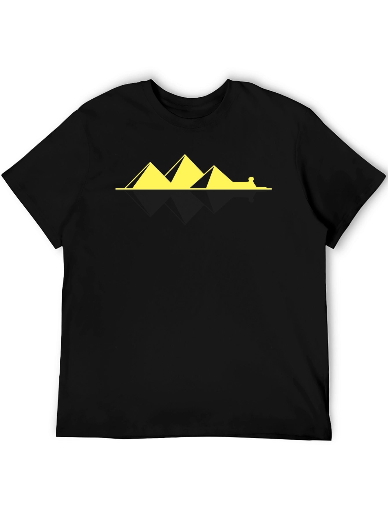 Egyptian Pyramids & Sphinx Graphic Tee - Black