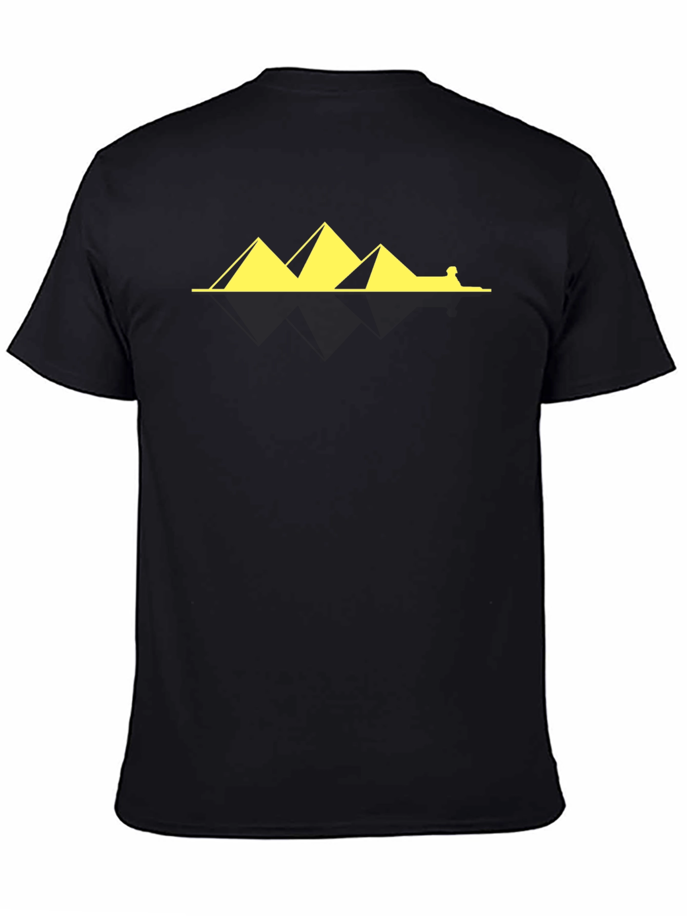 Egyptian Pyramids & Sphinx Graphic Tee - Black