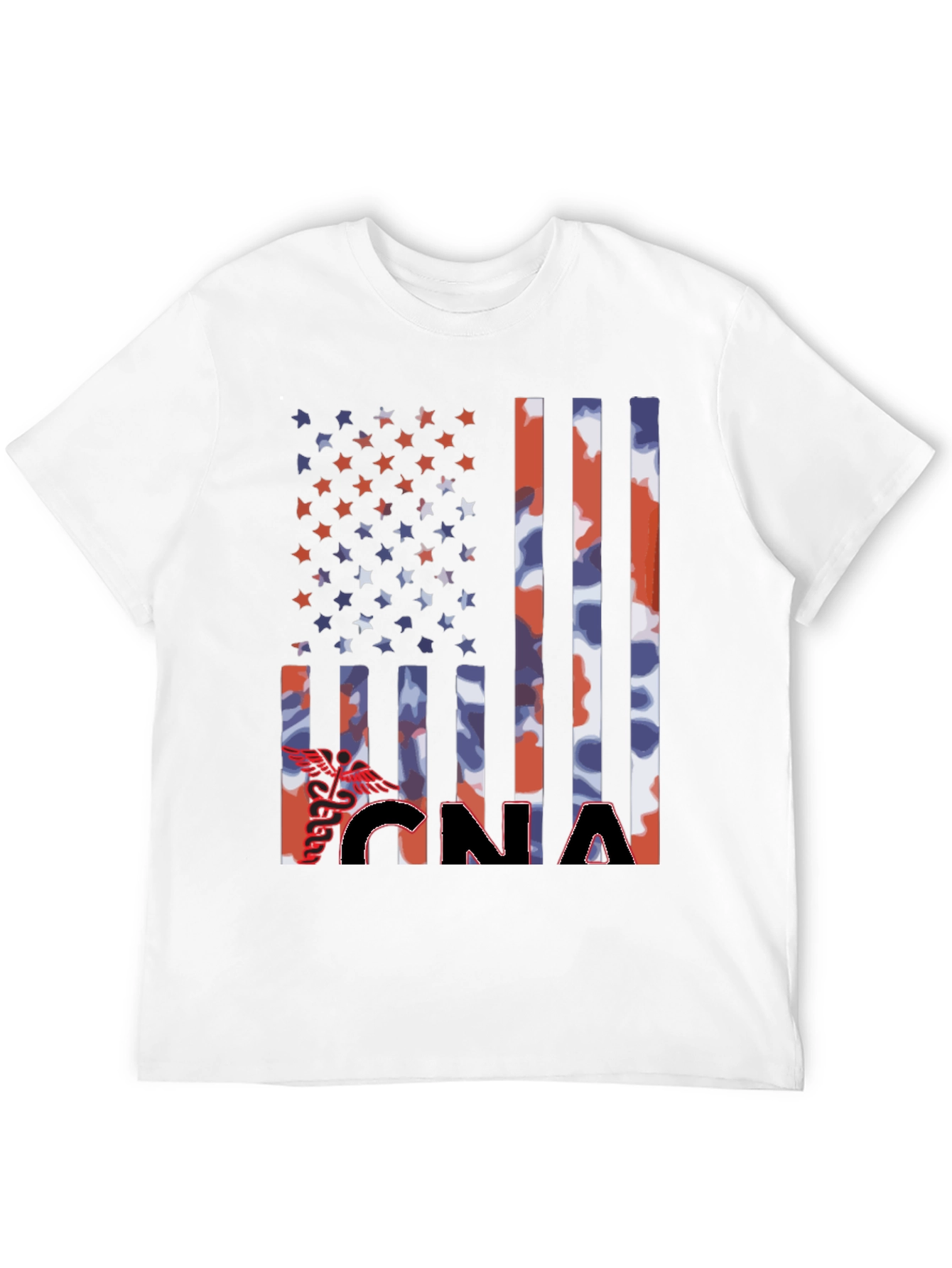 CNA Patriotic Flag Graphic T-Shirt