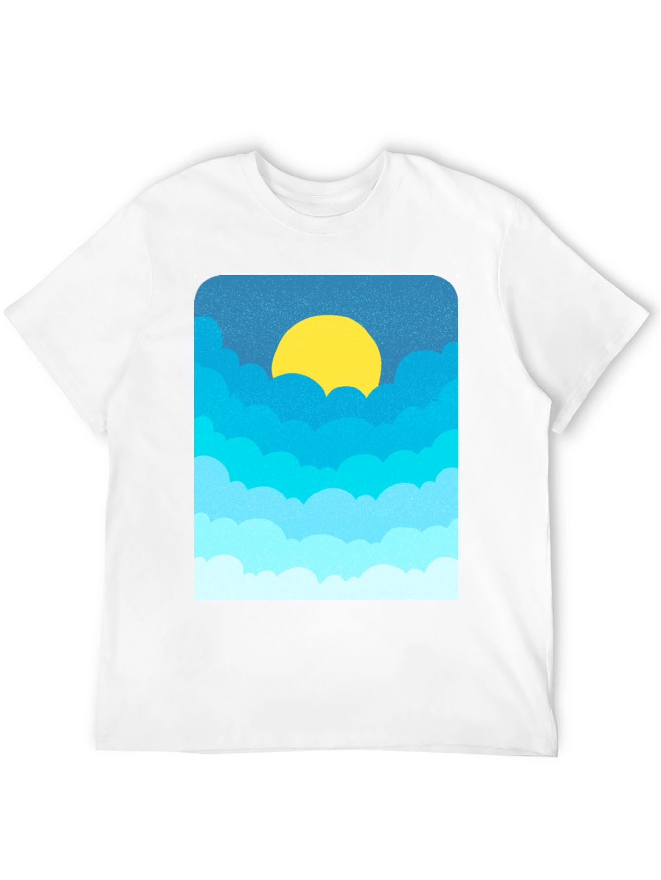 Cloudscape Graphic Tee - Black Cotton Blend