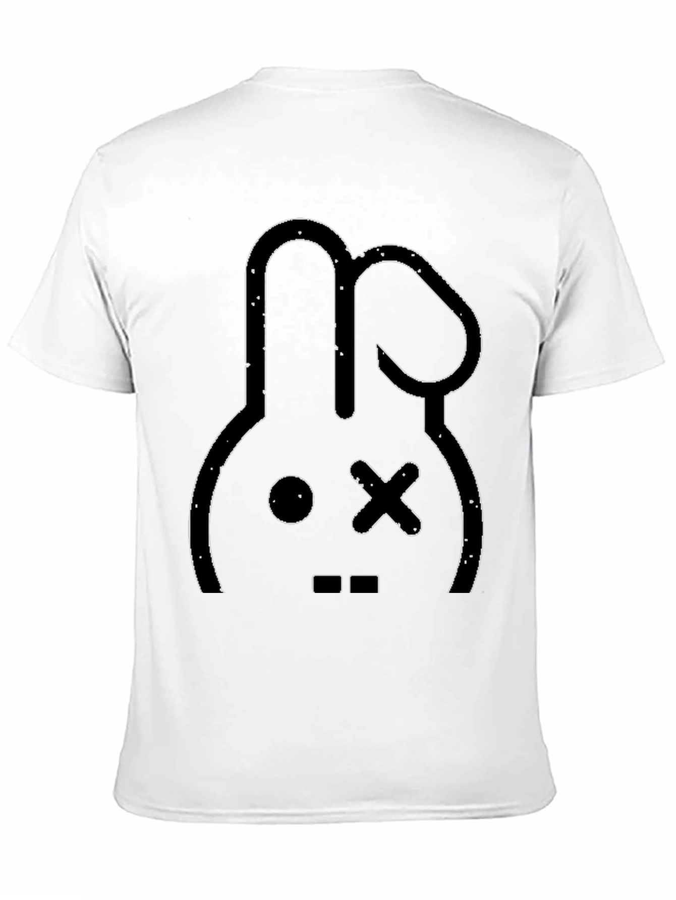Cool Rabbit Graphic Black T-Shirt