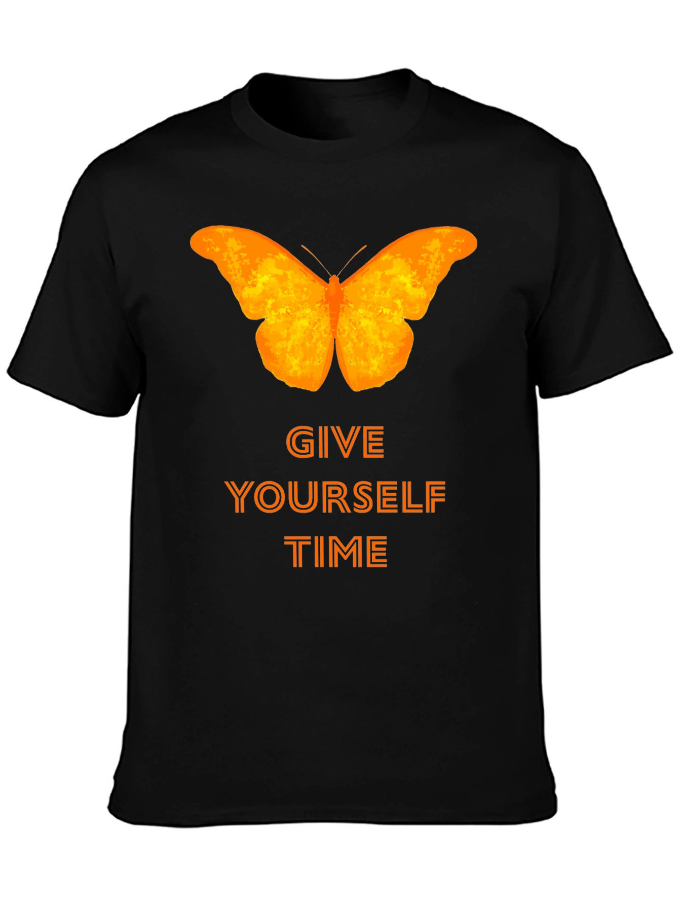 Butterfly Graphic T-Shirt: Give Yourself Time