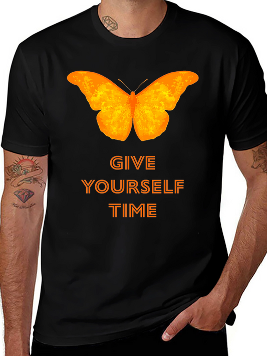 Butterfly Graphic T-Shirt: Give Yourself Time