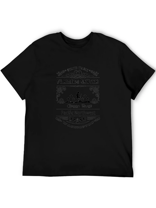Flaming Geyser State Park Black T-Shirt