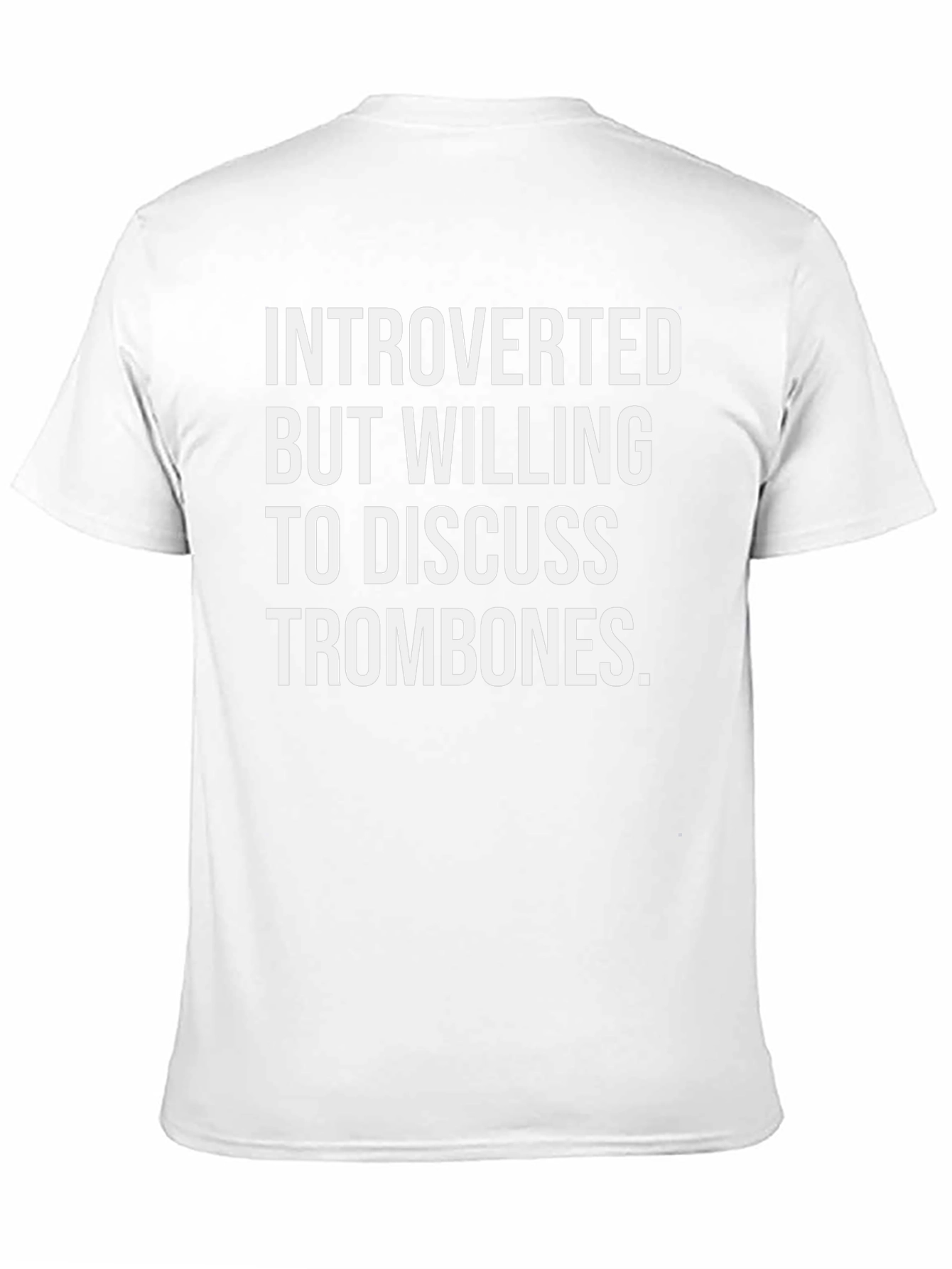 Introverted Trombone Enthusiast T-Shirt - Black