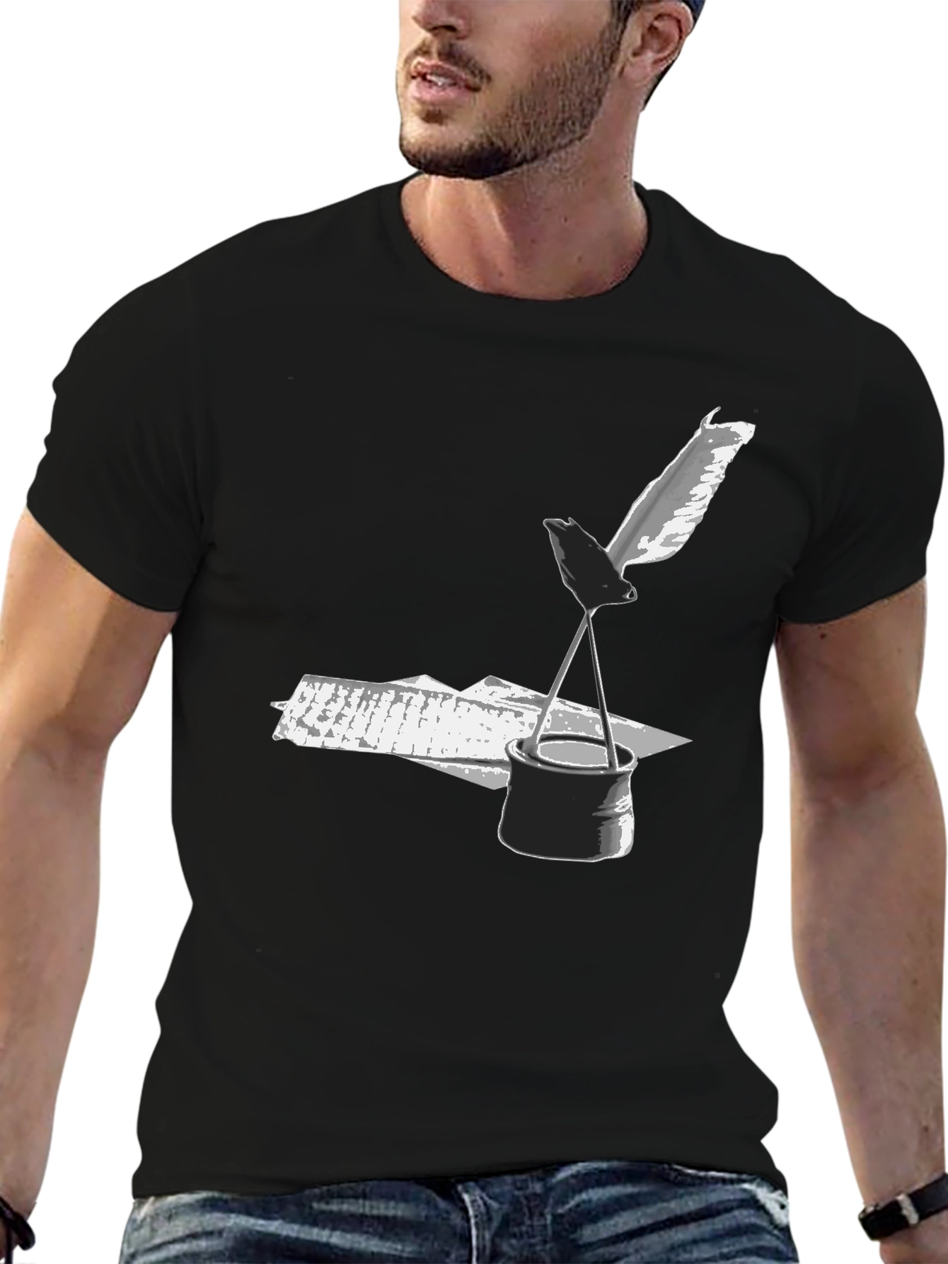 Inkwell & Quill Graphic Tee - Black