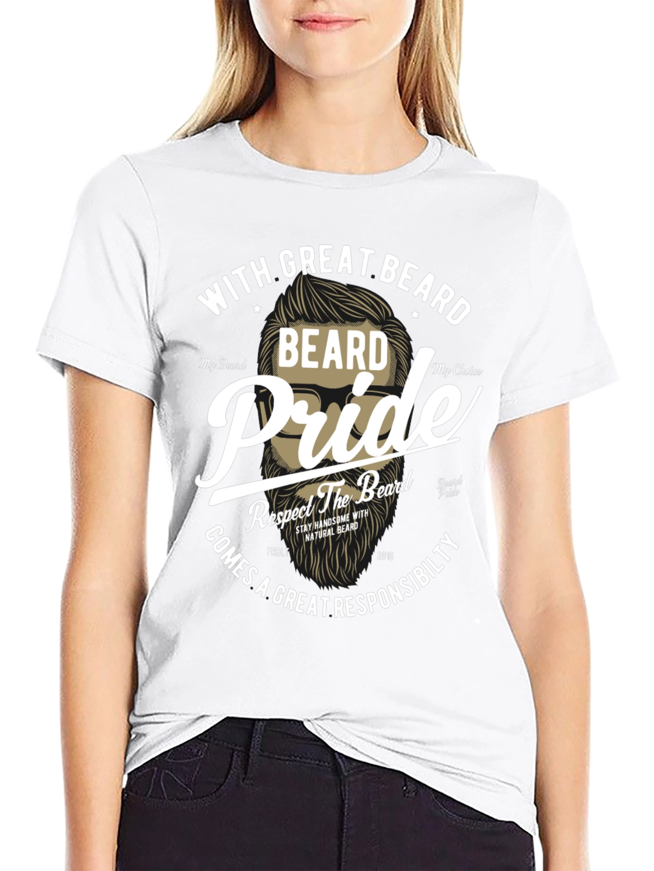 Beard Pride Graphic T-Shirt - Great Beard Responsibility