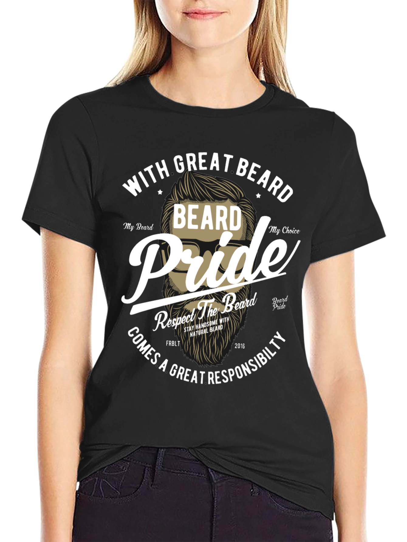Beard Pride Graphic T-Shirt - Great Beard Responsibility