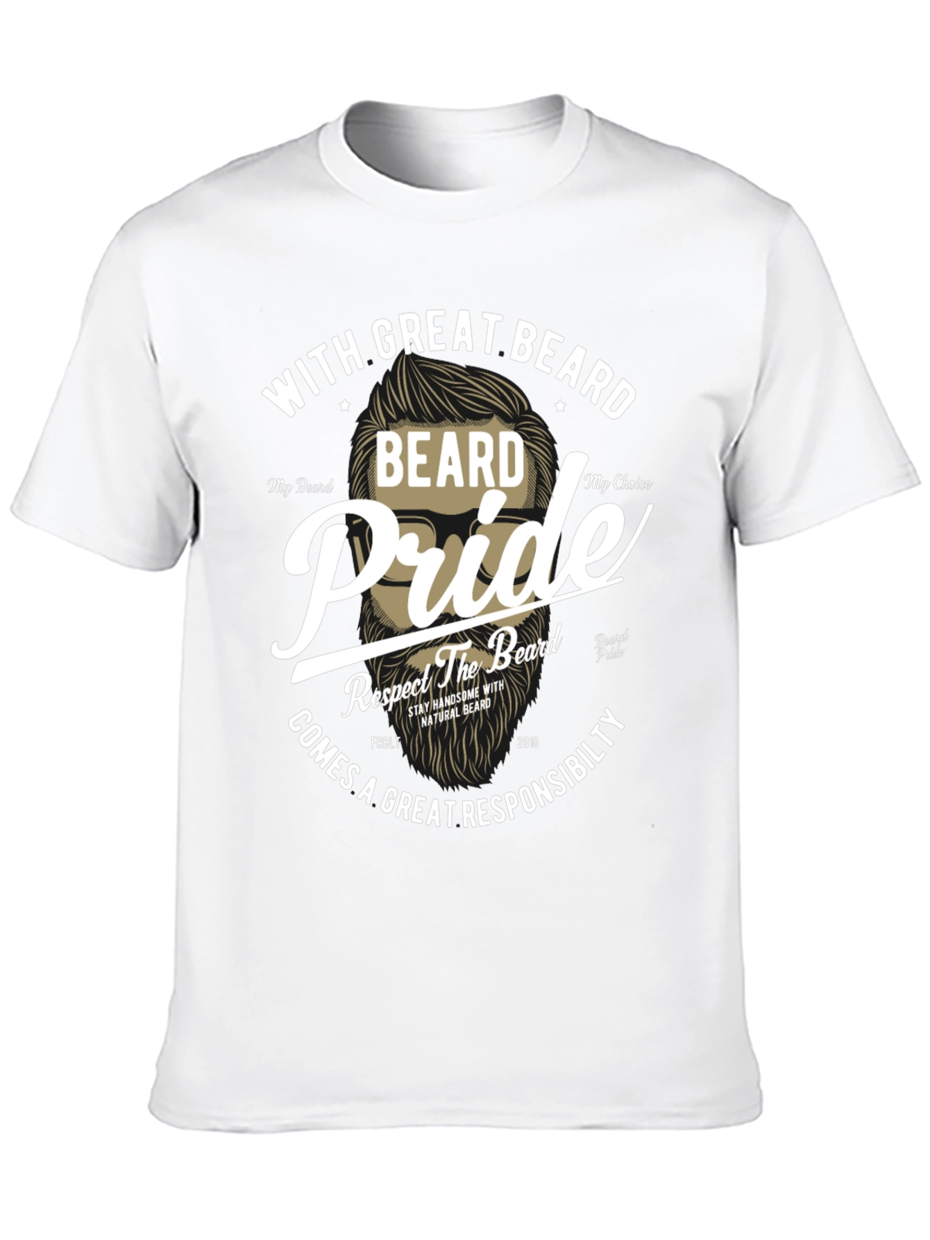 Beard Pride Graphic T-Shirt - Great Beard Responsibility
