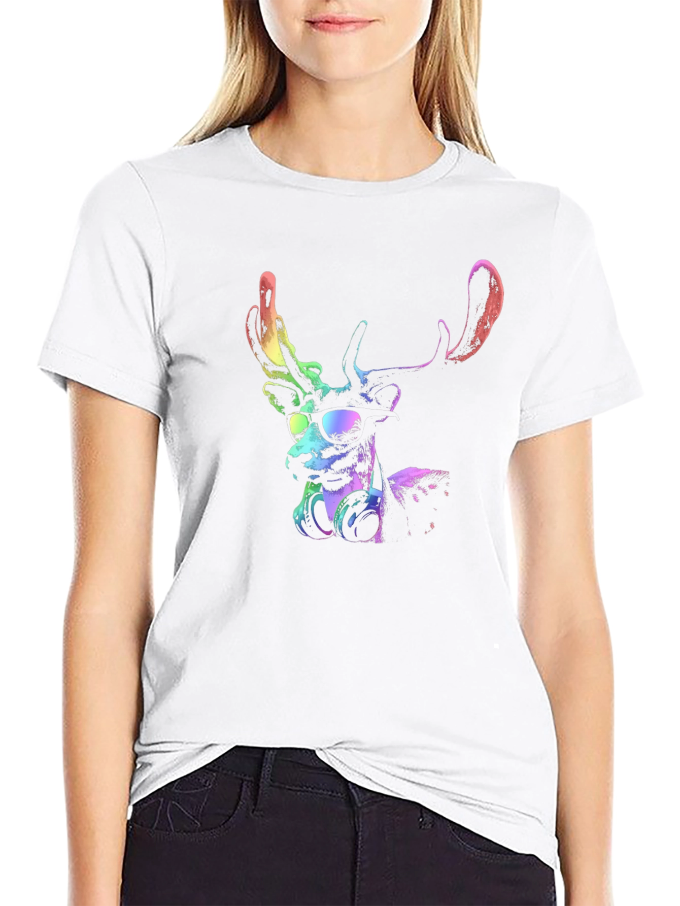 Cool Deer Graphic T-Shirt