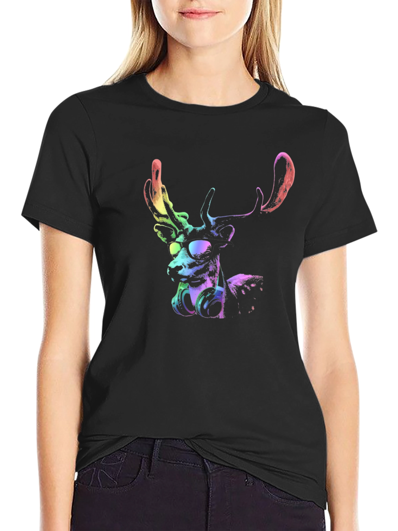 Cool Deer Graphic T-Shirt