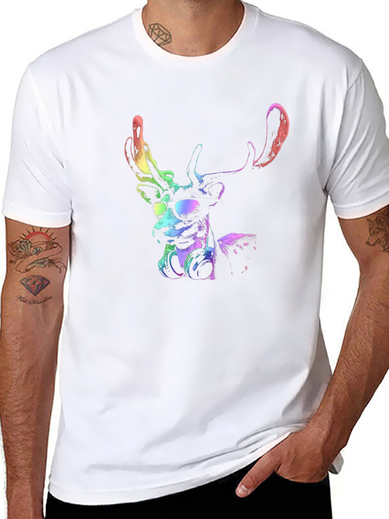 Cool Deer Graphic T-Shirt