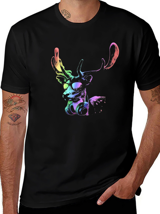 Cool Deer Graphic T-Shirt