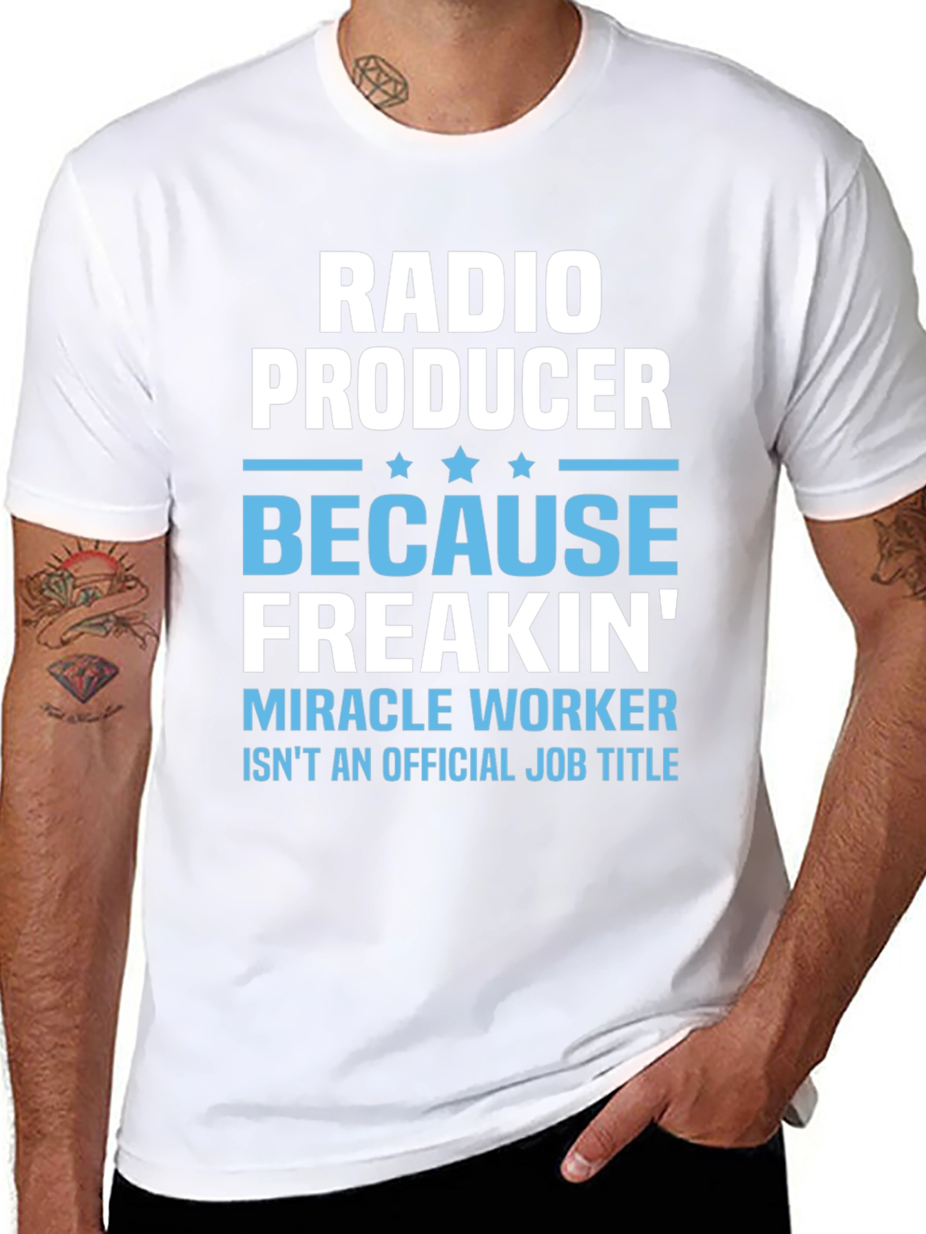 Radio Producer Funny Job Title T-Shirt