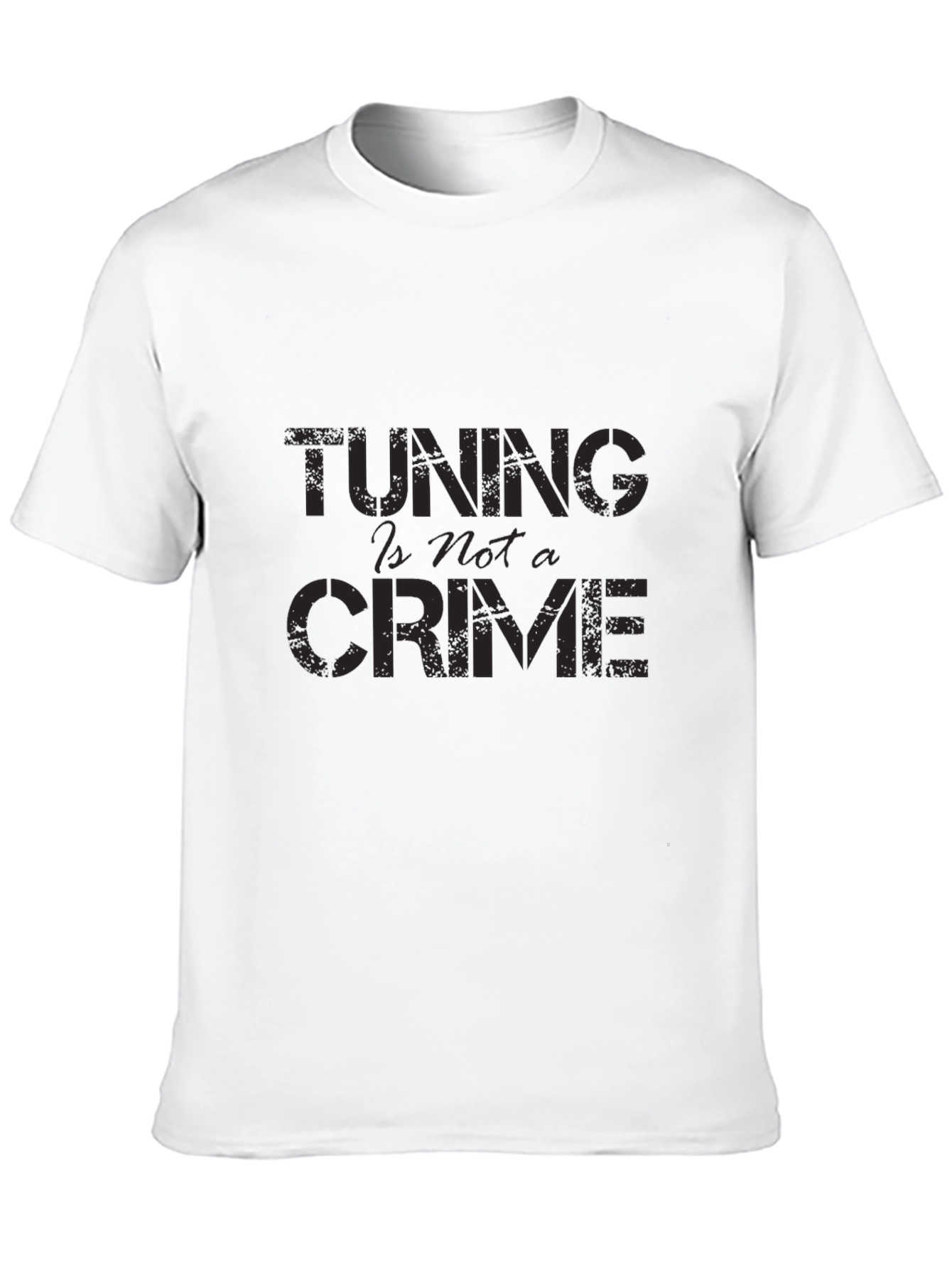 Tuning Is Not a Crime T-Shirt - Black