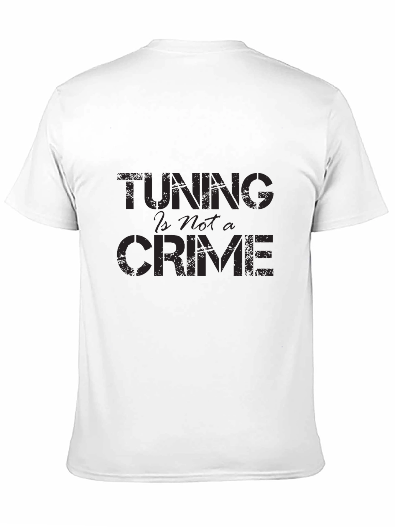 Tuning Is Not a Crime T-Shirt - Black