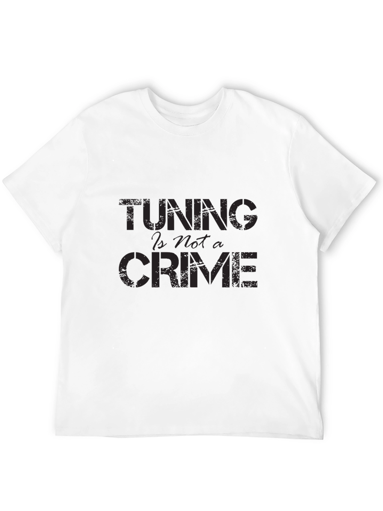 Tuning Is Not a Crime T-Shirt - Black