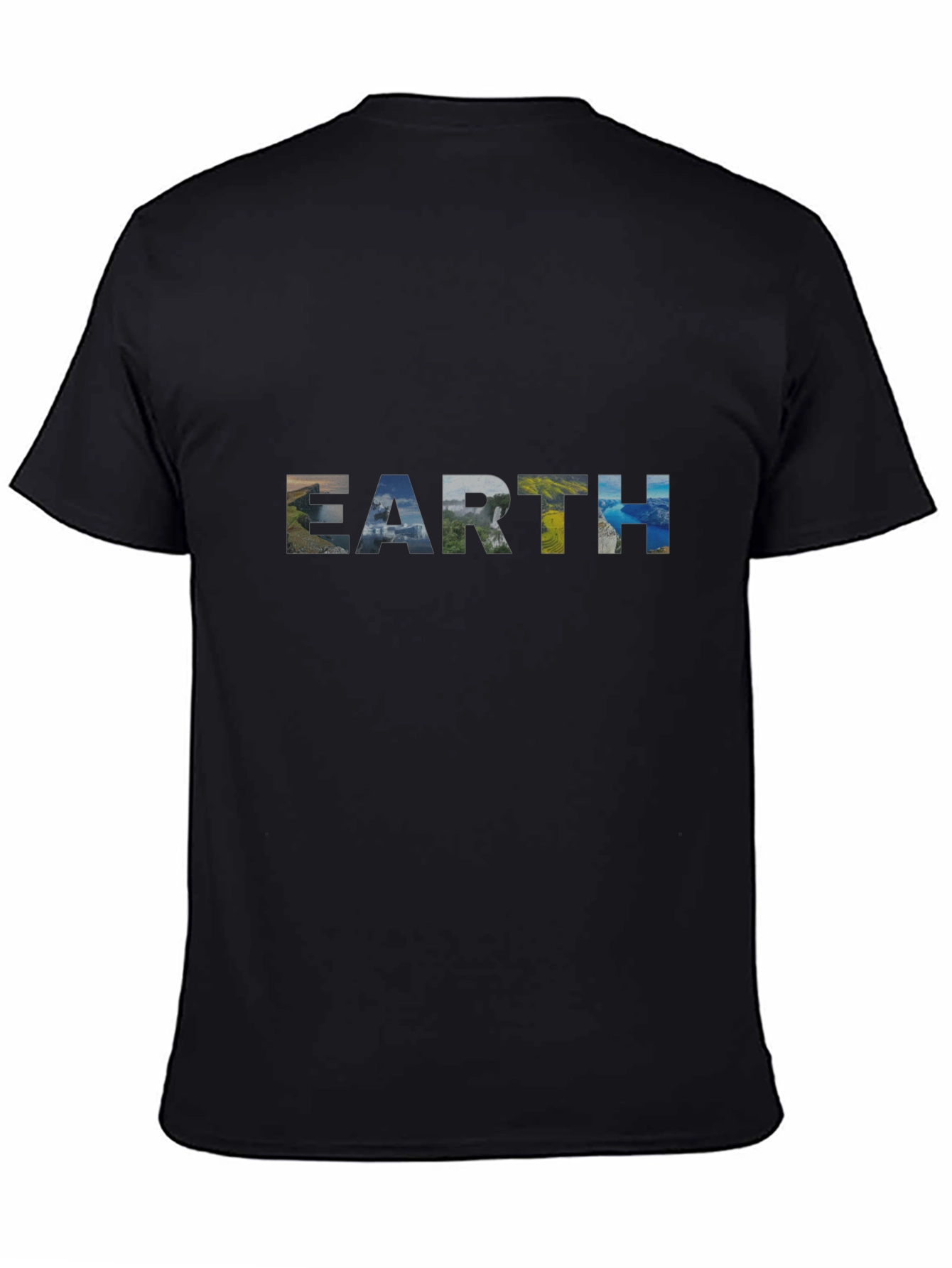 Earth Graphic Black T-Shirt