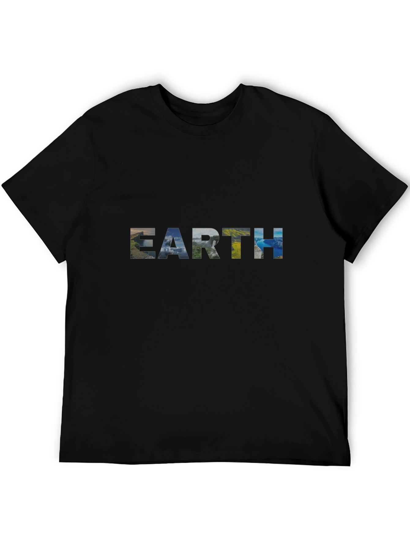 Earth Graphic Black T-Shirt