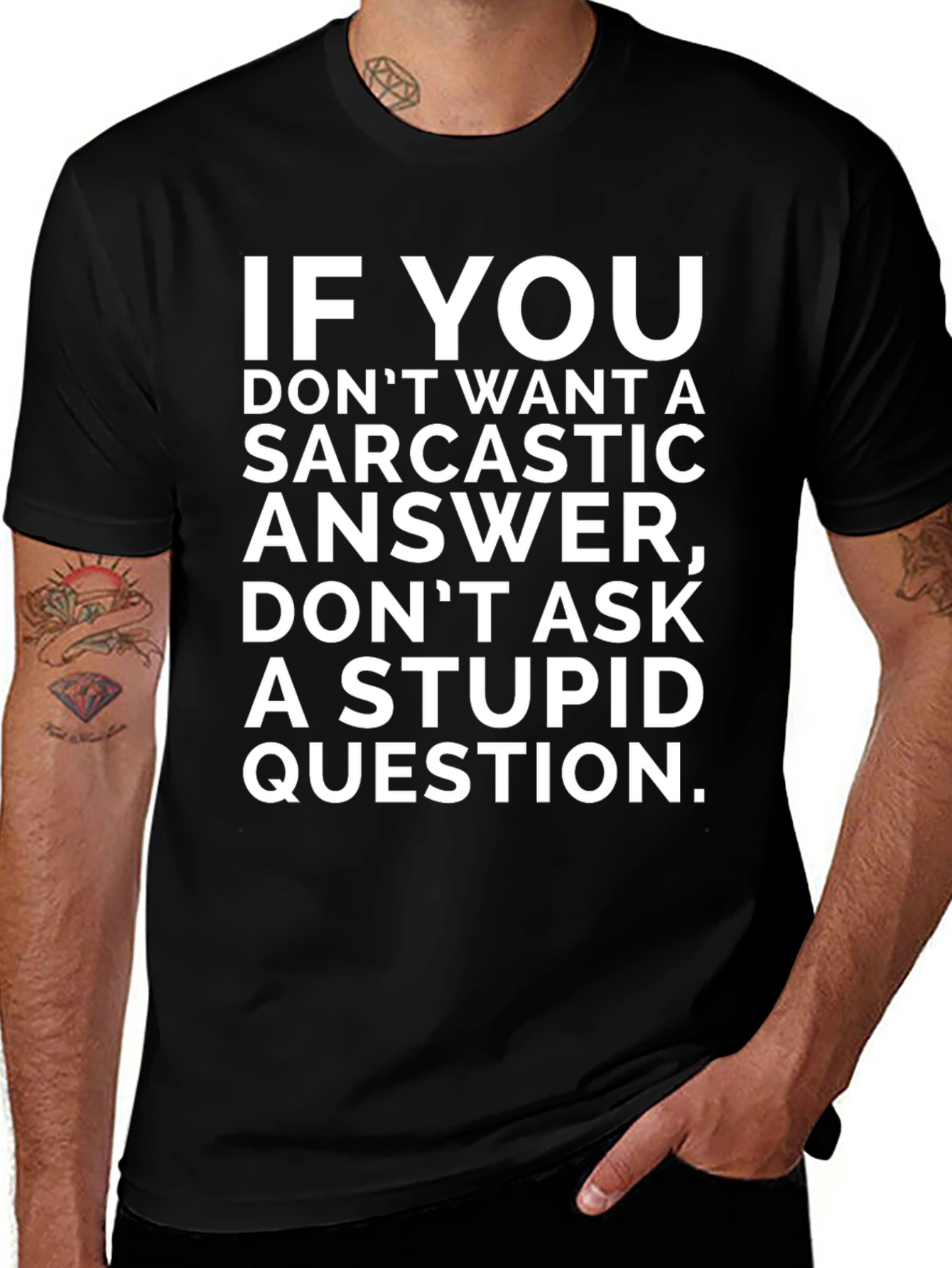 Sarcastic Answer T-Shirt Funny Novelty Tee