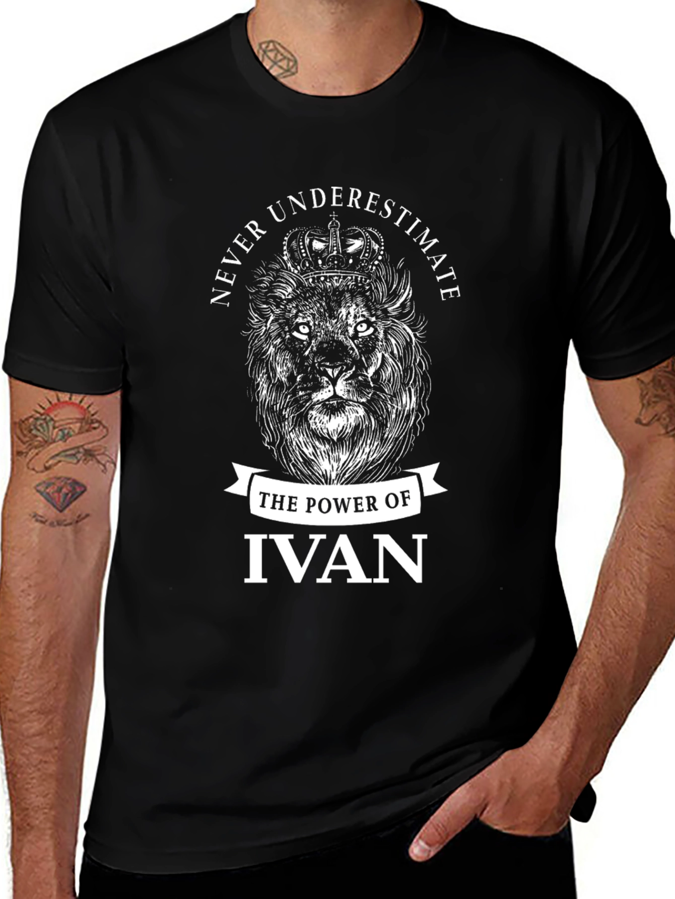 Never Underestimate Ivan Lion Graphic Tee