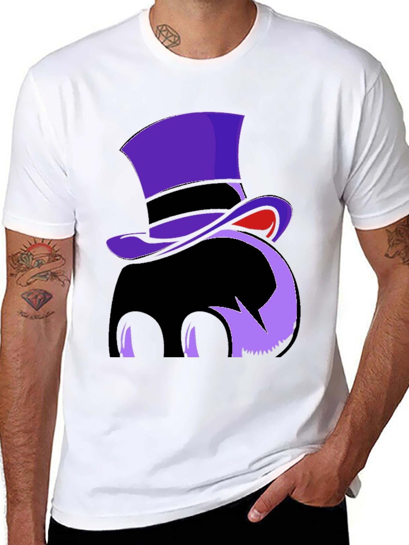 Top Hat Monster Graphic Tee
