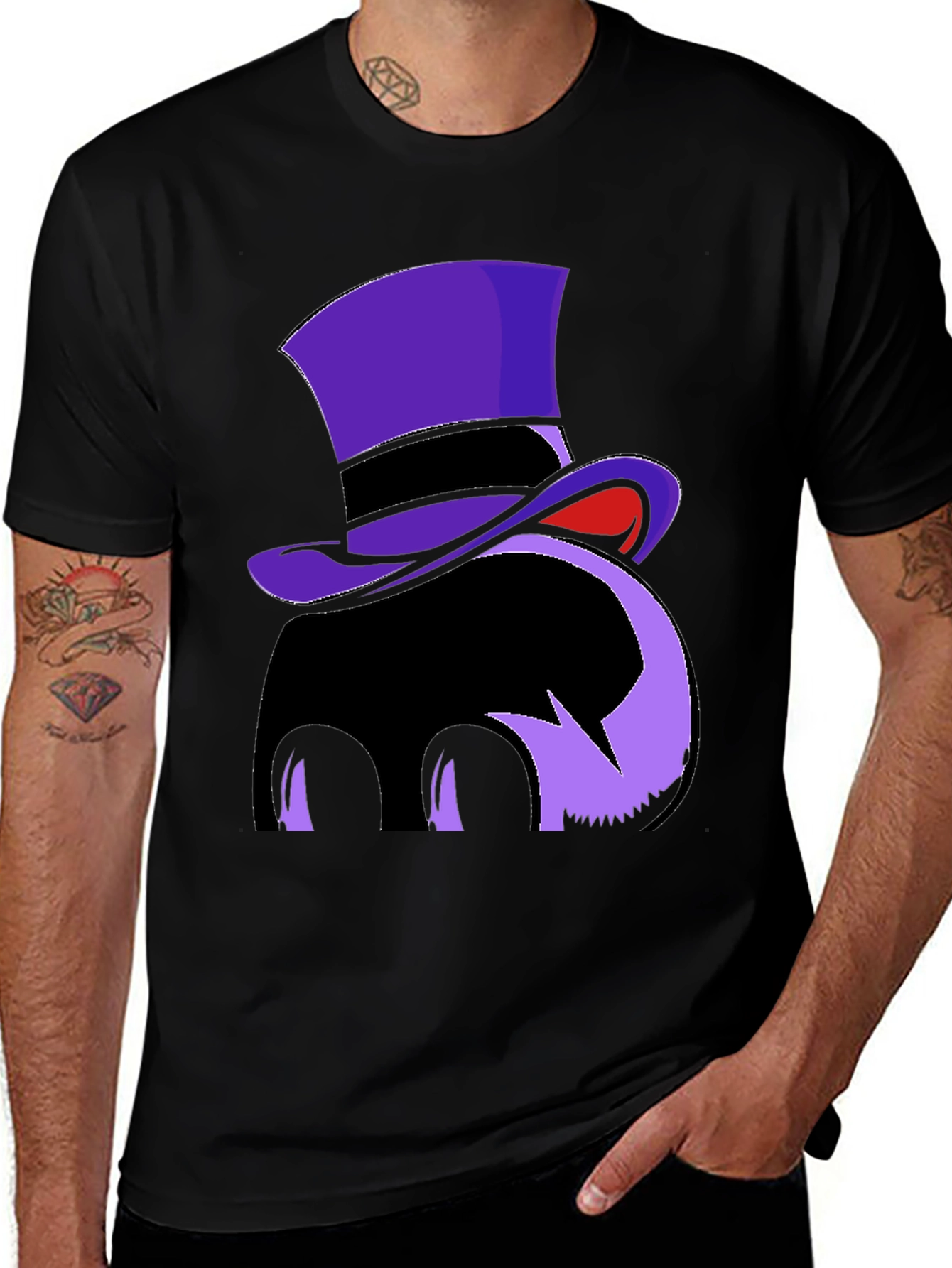 Top Hat Monster Graphic Tee