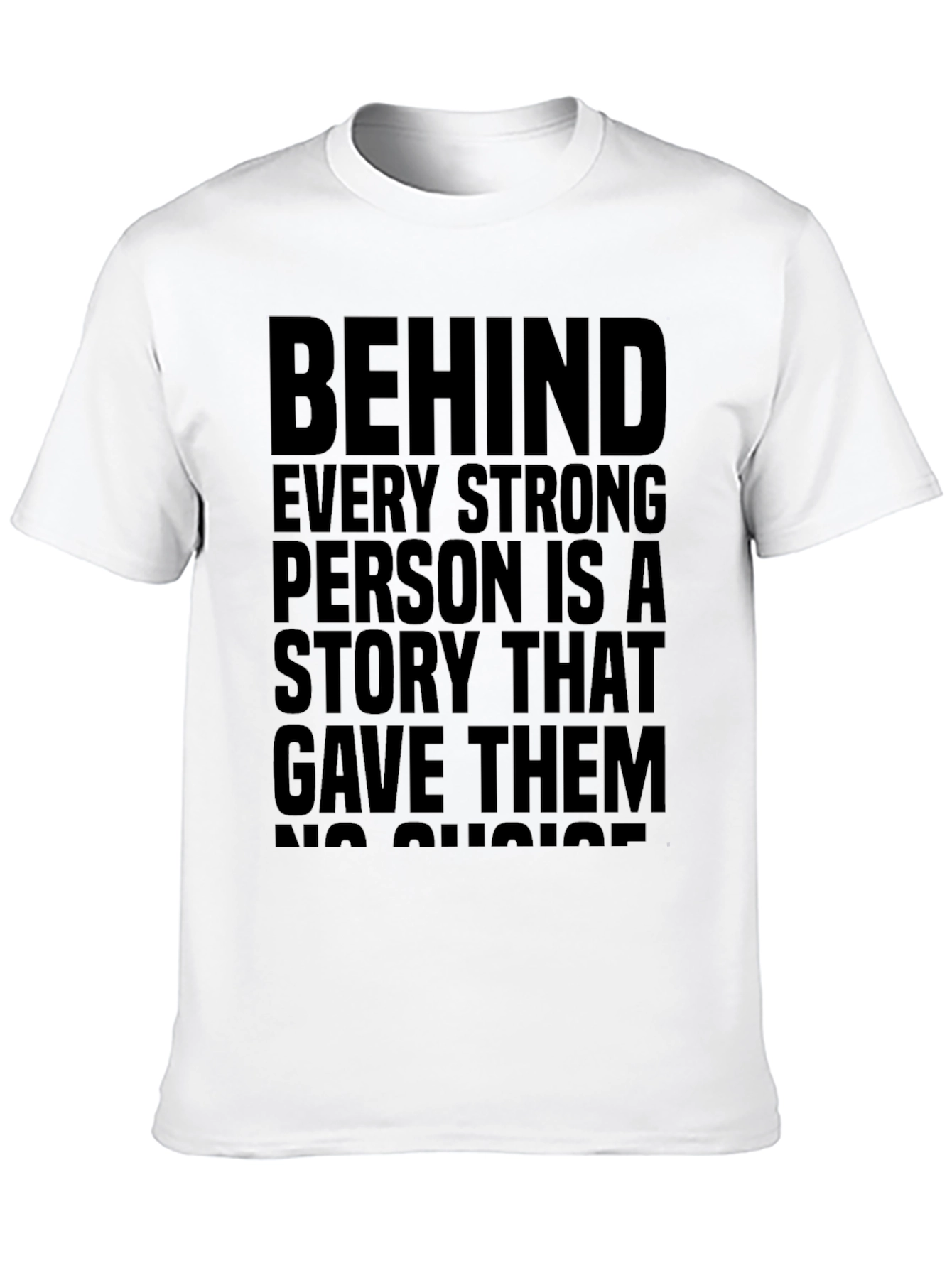 Strong Person Story Black T-Shirt